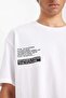 100% Cotton Oversize Wide Fit Crew Neck Back Printed Short Sleeve T-Shirt C6145Ax24Au - 6