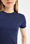 Coool Fitted Basic Plain Short Sleeve T-Shirt C3106Ax24Sm - 4