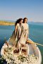 Manuka X 100% Linen V-Neck Sleeveless Midi Dress D4371Ax24Hs