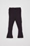 Baby Girl Spanish Style Ribbed Elastic Waist Knitwear Basic Plain Tights C8442A524Wn - 4