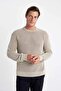 Relax Fit Crew Neck Textured Knitwear Sweater D2061Ax24Au - 4