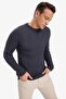 Standard Fit Crew Neck Sweater Sweater C8814Ax24Wn - 3