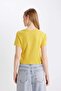 Fitted Rib Knit Basic T-Shirt T9631Az24Au - 6
