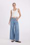 Palazzo Low Waist Long Jeans Washed Pants D2962Ax24Hs - 3