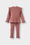 Baby Girl 2 Piece Set Floral Ribbed Camisole Long Sleeve T-Shirt Top Elastic Waist Bottom Y1122A224Au - 4
