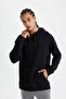 Standard Fit Pocketed Hooded Sportsman Sweatshirt D0926Ax24Au - 5