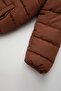 Baby Boy Water Repellent Fleece Lined Color Block Patterned Hooded Puffer Jacket A2215A524Au - 7