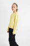 Crew Neck Hair Braided Knitwear Sweater Girls B1556A824Au - 3