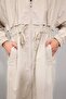 Regular Fit Hooded Taffeta Fabric Long Raincoat A6245Ax24Au - 4
