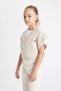 Girls Oversize Wide Fit V Neck Knitwear Sweater C6935A824Au - 4