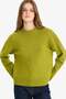 Oversize Wide Fit Crew Neck Knitwear Sweater R6044Az24Wn