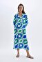 Regular Fit Patterned Beach Dress D0452Ax24Sm - 3