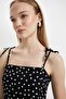 Coool Patterned Strappy Mini Dress C8970Ax24Sm - 5