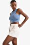 Standard Fit Short Leg Modal Shorts Skirt C0556Ax24Sm - 4
