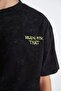 Boys Oversize Fit Crew Neck Washed Faded Effect Short Sleeve T-Shirt C6283A824Hs - 4