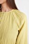 Relax Fit Crew Neck Muslin Basic Long Sleeve Dress D0570Ax24Hs - 4