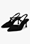 Women's Nella Black Satin Stiletto - 4