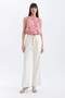Fitted Patterned Round Neck Sleeveless Blouse D2969Ax24Sm - 2