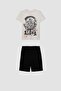 Boys Marvel Avengers Pajamas Set Short Sleeve Top Shorts C5506A824Sm - 7