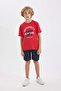 Boy's Crew Neck Printed Short Sleeve T-Shirt C0650A824Sm - 2