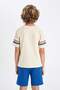 Crew Neck Printed Short Sleeve T-Shirt Boys' D2423A824Hs - 6