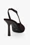 Women's Vina Brown Satin Stiletto - 5
