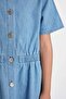 Girls' Short Sleeve Summer Jean Dress D3369A824Hs - 4