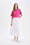 Balloon Fit Poplin Maxi Skirt C8936Ax24Sm - 4