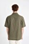 Relax Fit Polo Neck Cotton Short Sleeve Shirt D4540Ax24Sm - 6