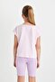 100% Cotton Boxy Fit Crew Neck Basic Short Sleeve T-Shirt for Girls C4511A824Sm - 6