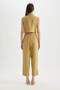 Tapered Fit Pocketed High Waist Short Leg Trousers D1201Ax24Sm - 6
