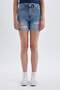 Boyfriend High Waist Folded Hem Jean Shorts C2469Ax24Sm - 4