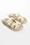 Cream Velcro Anatomical Comfortable Sole Women's Slippers (Product Has Been Improved) - 8