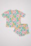 Baby Girl 2-Piece Set Floral Short Sleeve T-Shirt Shorts Z8976A224Sm