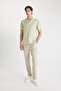 Modern Fit Summer Polo Neck Aerobin Short Sleeve Shirt V8406Az24Sm - 2