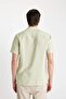 Modern Fit Summer Polo Neck Aerobin Short Sleeve Shirt V8406Az24Sm - 6