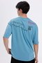 100% Cotton Oversize Wide Fit Crew Neck Back Printed Short Sleeve T-Shirt C4084Ax24Sm