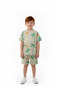Palm Tree Patterned Shorts Set