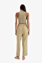 High Waist Pocket Jogger Linen Trousers - Short Leg C7683Ax24Sm - 8