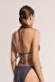 Ayje X Defacto Halter Triangle Bikini Top with Buckle C3244Ax24Hs - 7