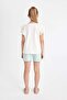 Girls' Pajamas Set Crew Neck Printed Short Sleeve Top Shorts C8497A824Sm - 5
