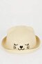 Embroidered Straw Hat for Girlsn4134A624Sm - 2