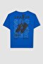 Boy's Crew Neck Printed Short Sleeve T-Shirt D0444A824Sm - 3