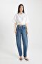 Crop Shirt Collar Linen Blended Short Sleeve Blouse C6812Ax24Sm - 5