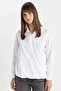Poplin Long Sleeve Shirt Tunic C8645Ax24Sm