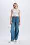 Baggy Fit High Waist Long Washed Jean Pants D0846Ax24Sm - 2
