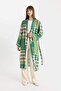 Relax Fit Patterned Long Viscose Kimono C9688Ax24Sm - 3