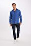 Modern Fit Polo Collar Poplin Long Sleeve Shirt R4340Azns - 2