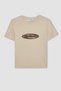 Fitted Crew Neck Printed Rib Short Sleeve T-Shirt D1985Ax24Smbg737 - 8