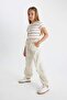 Girl's Gray Parachute Jogger Pants with Elastic Waist and Legs and Pockets D0646A824Sm - 3